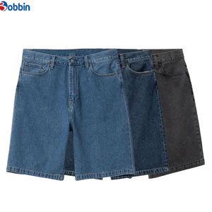 Pantalones Cortos de Mezclilla para Hombre, Estilo Urbano, Vintage, Holgados, de Trabajo, a la Moda, Jorts, Pantalones Cortos de Mezclilla Holgados - Product Image 1