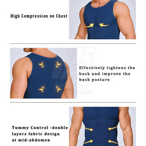 Premium Elastic Performance Tank Moisture Control Workout Activewear Sleeveless <b>Compression</b> <b>Shirt</b> - Product Image 6