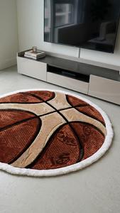 Alfombra Moderna Antideslizante de Lana Premium, Diseño Deportivo de Baloncesto, Hecha a Mano, para Decoración de Dormitorio y Sala de Estar - Product Image 5