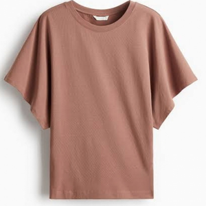 Sporty Slim Fit 100% Cotton Solid Casual Summer Eco-Friendly Knitted Digital Printing <b>Butterfly</b> <b>Sleeve</b> Anti-Pilling Women's <b>Top</b> - Product Image 4