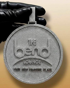 The Oeno Lounge Themed Pendant Moissanite Diamonds Iced Out <b>Jewelry</b> <b>Charm</b> Luxury Wholesale Pendant - Product Image 1