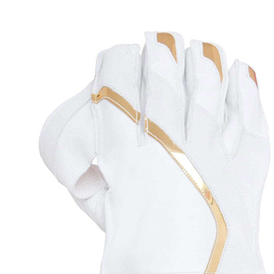 Guantes de Cricket Blancos de Malla Ligera, Estilo Deportivo, Ambidiestros, de Fácil Colocación, Construcción Tejida - Product Image 3