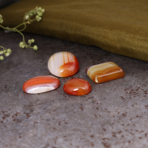 Cabujón de Ágata Multicolor de Lago Superior, Piedra Preciosa Semipreciosa Natural Pulida para la Fabricación de Joyas, Anillos y Colgantes - Product Image 2