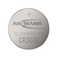 ANSMANN - Pilas de Botón de Litio CR3032 de 500 mAh al por Mayor para Control Remoto, Electrodomésticos, Juguetes, Relojes, Alta Densidad de Energía