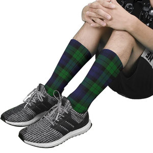 Chaussettes d'hiver pour hommes Highland Outfit Black Watch Tartan, chaudes, montantes, pour temps froid, activités extérieures, meilleures ventes 2026 - Product Image 2