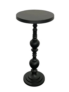 โต๊ะบาร์ทรงคลาสสิกแบบตั้งพื้น ดีไซน์เสาเข็มโดดเด่น หน้าโต๊ะทรงกลม ประหยัดพื้นที่ ฐานแข็งแรง เหมาะสำหรับตกแต่งบ้านอย่างมีระดับ - Product Image 3