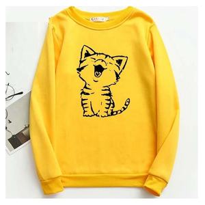 Sudadera Casual Premium para Mujer, Color Negro y Blanco, con Estampado de Cara de Panda, Tallas XS-L, 100% Algodón Felpa Súper Suave, Cuello Redondo, Corte Regular - Product Image 3