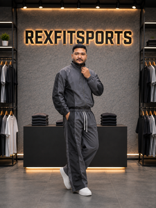 REXFIT SPORTS 2026 <b>Men</b>’s Premium Nylon Tracksuit Set Full Zip <b>Jacket</b> Jogger Pants Lightweight Sportswear Windbreaker Training - Product Image 3