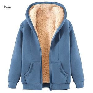 Sweat-shirt unisexe à capuche zippé de haute qualité, doublé polaire, coupe classique, doux et respirant, idéal pour l'hiver - Product Image 2