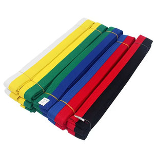 Cinturones de Karate y Taekwondo Ligeros de Alta Calidad, Color Amarillo, Cinturones de Algodón, Logotipo Personalizado de Pakistán, Piezas Personalizadas al por Mayor - Product Image 1