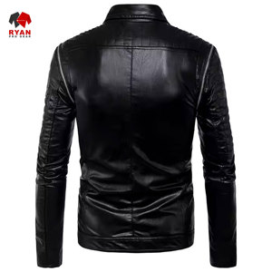 Veste en cuir sur mesure Ryan Pro Gear pour hommes avec logo personnalisé, design ODM, coupe classique - Product Image 5