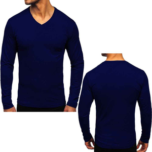 Camisetas con cuello en V de alta calidad, buen fabricante, camiseta de algodón para hombre, venta al por mayor, precio económico, camisetas de algodón personalizadas para hombre - Product Image 5