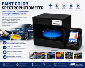 เครื่องวัดสี Sensegood Instruments สเปกโตรโฟโตมิเตอร์ คัลเลอริมิเตอร์ CIE Lab Delta E สำหรับวัดสีเคลือบผิว ช่วงความยาวคลื่น 400-700 นาโนเมตร รุ่น Spectral 1 - Product Image 4