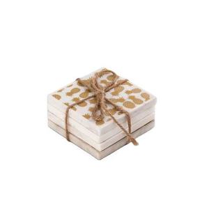 Juego de Posavasos de Mármol Natural Ecológico, Técnica de Corte Única, Duradero y Lavable para Té y Café - Product Image 5