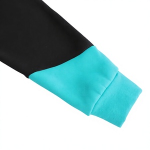 Men's Color Blocking Hooded Sweatshirt Regular Fit Casual Autumn Knitted Polyester Long Sleeve Blue <b>Black</b> Gray 2027 - Product Image 5