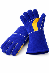 Guantes de Seguridad Industriales de Cuero con Puño Largo, Resistentes al Calor, Protección para Manos, para Trabajos de Pulido y Metalurgia - Product Image 3