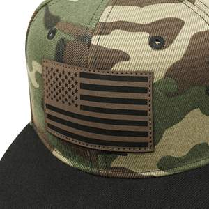 Casquettes de basket-ball de haute qualité personnalisées à 5 panneaux avec broderie 3D en acrylique et laine, à visière plate et fermeture snapback - Product Image 3