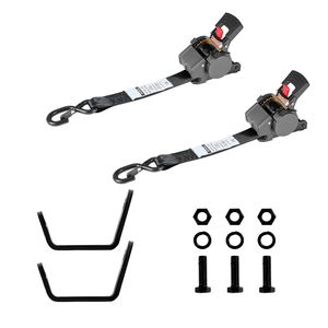 Kit di Fissaggio per Rimorchio con Cinghia e Gancio a S E-Track, Capacità di Carico 1649 Libbre, Materiale PE, Kit di Fissaggio per Auto - Product Image 1