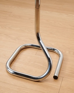 Modern design chrome <b>coat</b> <b>rack</b> standing metal clothes tree with tubular base minimalist entryway hat <b>stand</b> customized options - Product Image 4