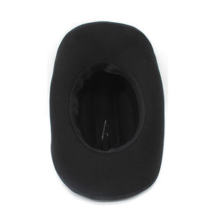 Chapeau de cowboy occidental d'extérieur de haute qualité, chapeaux Fedora classiques en gros, chapeau de cowboy en feutre à large bord pour femmes et hommes avec ceinture à boucle - Product Image 5
