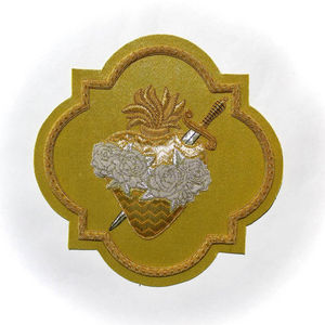 Parches bordados a mano de hilo brillante para uniformes, insignias de tela de sarga personalizadas al por mayor - Product Image 4