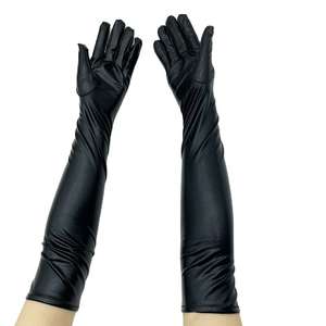 Gants longs en cuir pour femmes, style opéra élégant, pour tenues d'hiver - Product Image 2