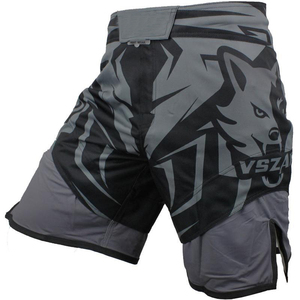Pantalones Cortos Deportivos para Entrenamiento de MMA, Transpirables, Elásticos, Ligeros, Cómodos, 100% Poliéster, Antibacterianos, OEM, ODM - Product Image 4