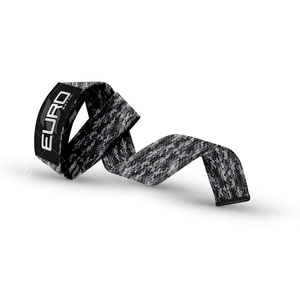 Sangles de musculation en coton à motif camouflage, coutures renforcées, ajustement réglable, poignées antidérapantes en silicone, design léger - Product Image 4