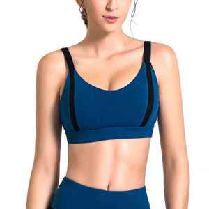 Sujetador Deportivo para Mujer, para Gimnasio, Running, Yoga, Fitness, Tejido Transpirable de Tacto Suave con Panel de Malla - Product Image 1