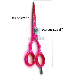 กรรไกรตัดผมสแตนเลสสำหรับช่างมืออาชีพ สำหรับคนถนัดขวา น้ำหนักเบา - Product Image 6