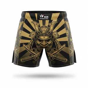 Pantalones Cortos de MMA para Hombre, Pantalones Cortos de Bjj para Gimnasio, Entrenamiento y Uso Casual, Pantalones Cortos Deportivos Elásticos en Cuatro Direcciones - Product Image 1