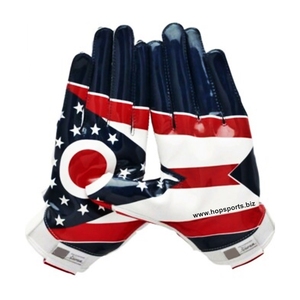 Gants de football américain super adhérents pour receveurs, gants d'entraînement professionnels de rugby, gants de football personnalisables pour équipes - Product Image 6