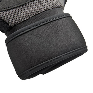 Gants d'entraînement en néoprène demi-doigts de qualité supérieure avec support de poignet compressif, respirants, rembourrés, fermeture auto-agrippante, équipement de gym pour la musculation - Product Image 3