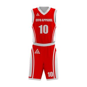 Custom Men's Basketball Uniform Sets Breathable Polyester Sports Jersey and Shorts in Sublimation or Embroidery for Team Use - Product Image 5