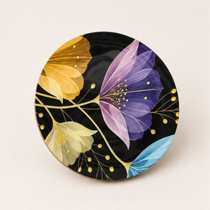Luxury Handcrafted Meenakari Enamel Wooden <b>Coasters</b> Round Floral <b>Drink</b> <b>Coaster</b> Set of 4 Hotel Restaurant Tabletop Decorative - Product Image 4