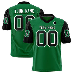 Maillot de football personnalisé pour homme, blanc et noir, col en V, manches courtes, imprimé par sublimation, respirant, design sportif, nom et numéro de l'équipe - Product Image 5