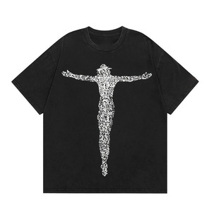 T-shirts unisexes décontractés à imprimé graphique 100% coton, de haute qualité, écologiques, respirants, fabricant de vêtements personnalisés en gros - Product Image 1