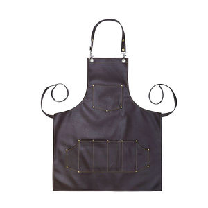 Delantal de Barbero Personalizado, Uniforme Unisex para Hombres y Mujeres, Producto de Alta Calidad Hecho con Tela Vaquera, Tirantes Cruzados en la Espalda, Venta al Por Mayor - Product Image 2