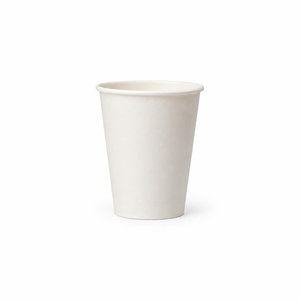 Gobelets en papier blanc à paroi simple de 20 oz, jetables, écologiques, biodégradables, avec revêtement PE, pour boissons chaudes, café, thé - Product Image 1