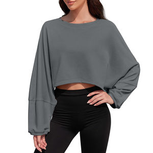 Nueva Llegada, Sudadera de Manga Larga para Mujer, Sudadera Bordada, Top Corto Informal, Sudadera con Capucha Sexy para Mujer - Product Image 1