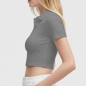 เสื้อโปโลผู้หญิงแบบลำลองเสื้อโปโลระบายอากาศได้ดีใส่ทุกวันสำหรับผู้หญิงเสื้อโปโลสำหรับการแสดงกีฬาฤดูร้อน - Product Image 4