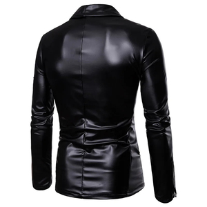 Street Stylish Leather Jacket for Men Custom Color 100% Leather Men's Jacket Custom Slim Leather Jacket for man - Product Image 5