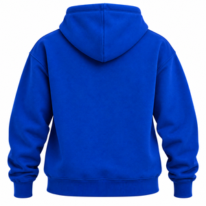 เสื้อฮู้ดซิกมาแกมมาโรสีน้ำเงินรอยัล ลายตัวอักษรกรีกขอบสีทอง สไตล์วาร์ซิตี้ แขนยาว มีกระเป๋าจิงโจ้ สำหรับชมรมนักศึกษา - Product Image 4
