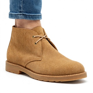 Bottes Chukka en daim pour homme 100% cuir véritable, bout rond, lacets, semelle extérieure en caoutchouc respirante, style automne, exportées du Bangladesh - Product Image 6
