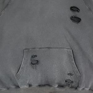 Sweat-shirts unisexes en coton 100 % de haute qualité pour hommes, style streetwear, effet vieilli, collection hiver 2026, personnalisables, vente en gros - Product Image 3