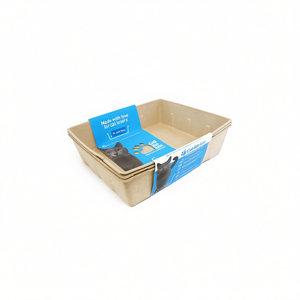 Bac à litière pour chat biodégradable Yommy 35x42x11cm, écologique pour chats - Product Image 1