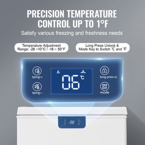 Congelatore a pozzetto compatto da 3,88 Cu.ft / 110 L con 2 cestelli rimovibili, autoportante, con apertura superiore - Product Image 4