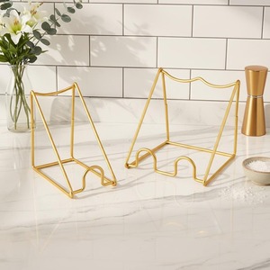 Gold Single Bottle Holder Stylish Wine <b>Rack</b> Ideal For Serving A Featured Wine Or <b>Drink</b> During Events Handcrafted From India - Product Image 3