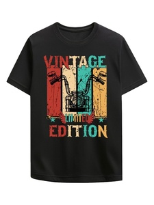 Nueva Moda Masculina, 100% Algodón, Alta Calidad, Estilo Oversize, Lavado, Corte Recortado, Streetwear, Lavado Ácido, Tejido de Punto, Estampado DTG, Conjunto de Camisetas con Gráficos - Product Image 2