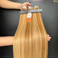 Extensions de cheveux vierges de qualité supérieure, mèches de cheveux humains blondes foncées, lisses, vierges, cheveux vietnamiens, couleur mélangée
